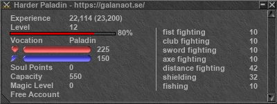 Signature for player Harder Paladin