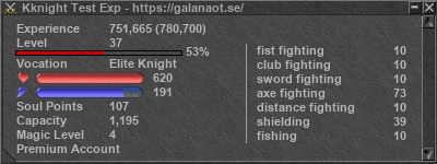Signature for player Kknight Test Exp