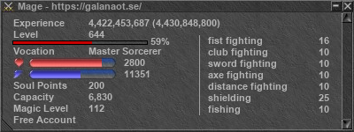 Signature for player Mage