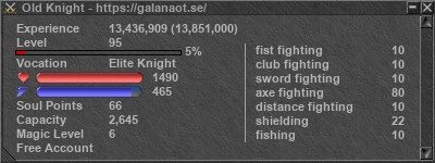 Signature for player Old Knight