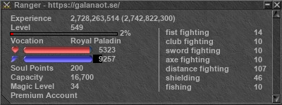 Signature for player Ranger