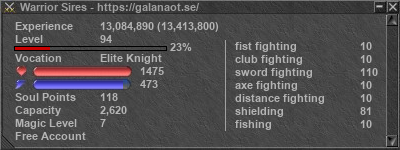 Signature for player Warrior Sires